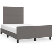 Bedframe 120x190 cm kunstleer grijs