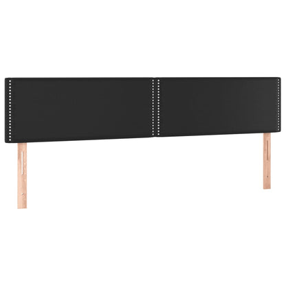 Bedframe met hoofdbord kunstleer zwart 120x190 cm