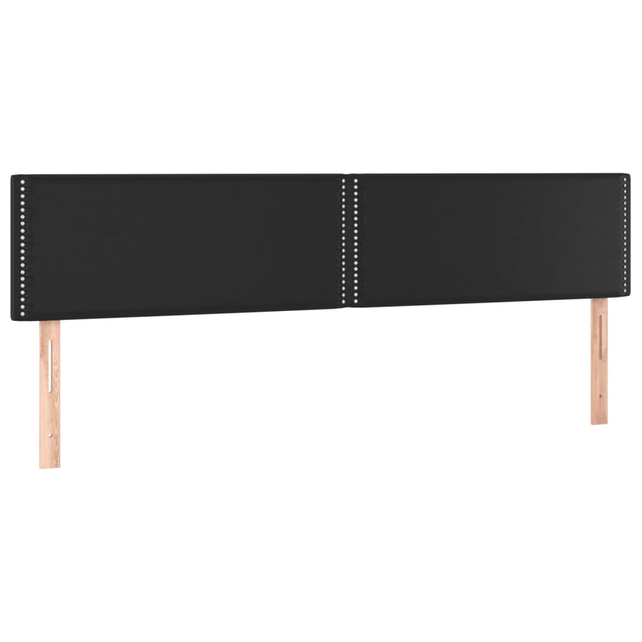 Bedframe met hoofdbord kunstleer zwart 120x190 cm