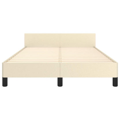 Bedframe zonder matras 120x190 cm kunstleer crème