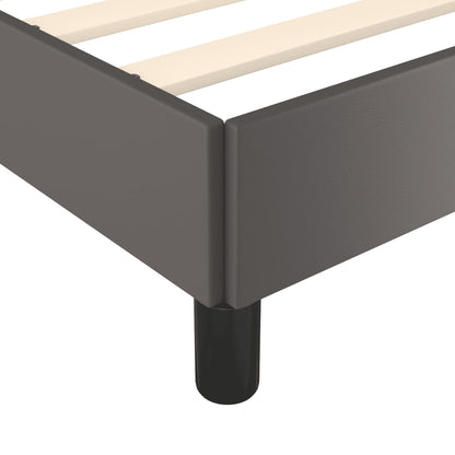 Bedframe met hoofdbord kunstleer grijs 120x190 cm