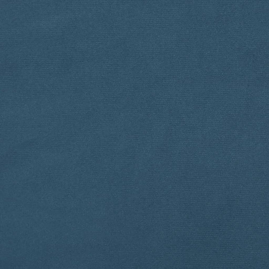 Bedframe met hoofdbord fluweel donkerblauw 120x190 cm