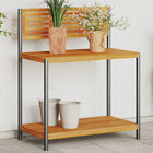 Tuinwerktafel 90x50x110 cm acaciahout staal