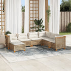 Loungeset 7-delig poly rattan beige