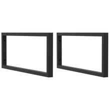 Wandbeugels Voor Wasbak 2 St Staal Zwart 25 x 60 cm