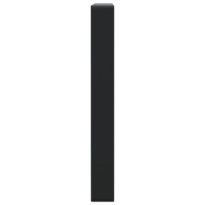 Wandbeugels Voor Wasbak 2 St Staal Zwart 25 x 60 cm