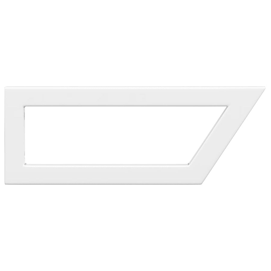 Wandbeugels Voor Wasbak 2 St Trapezium Staal Wit 15 x 40 cm