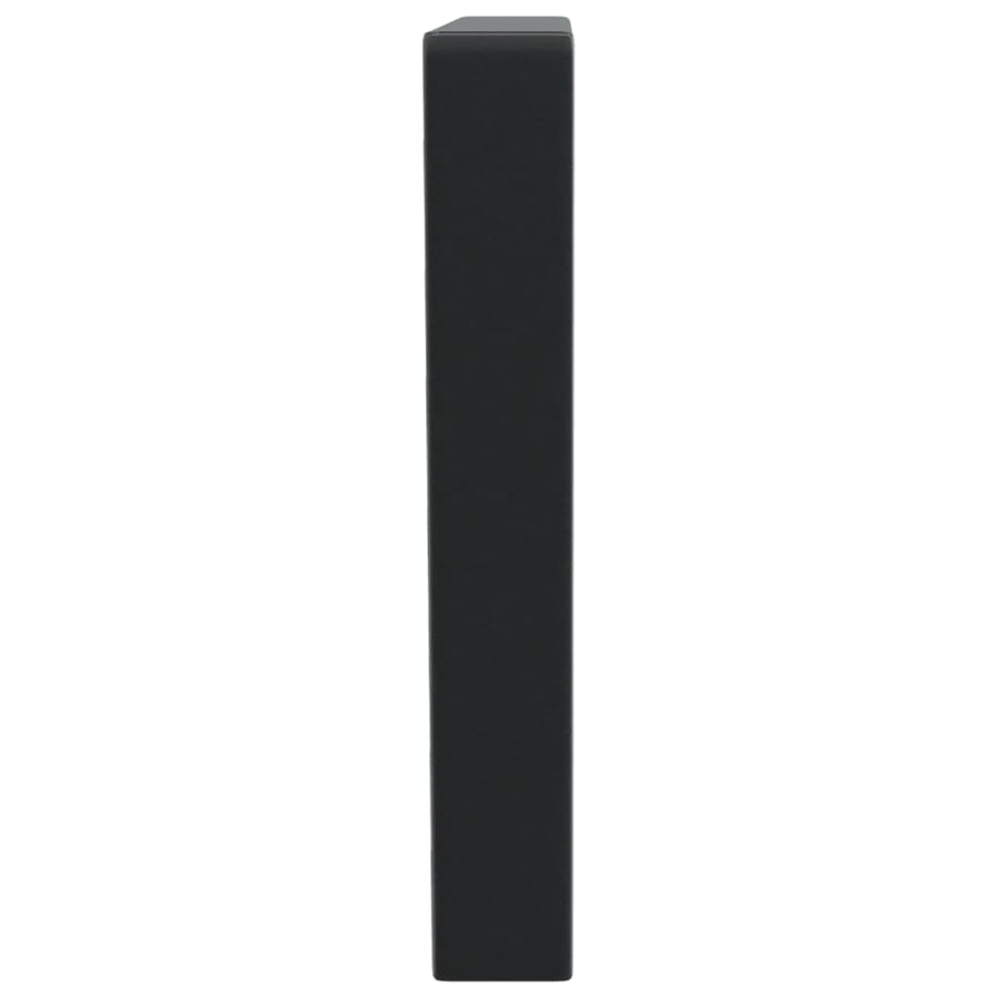 Wandbeugels Voor Wasbak 2 St Trapezium Staal Zwart 20 x 50 cm Trapeziumvormig