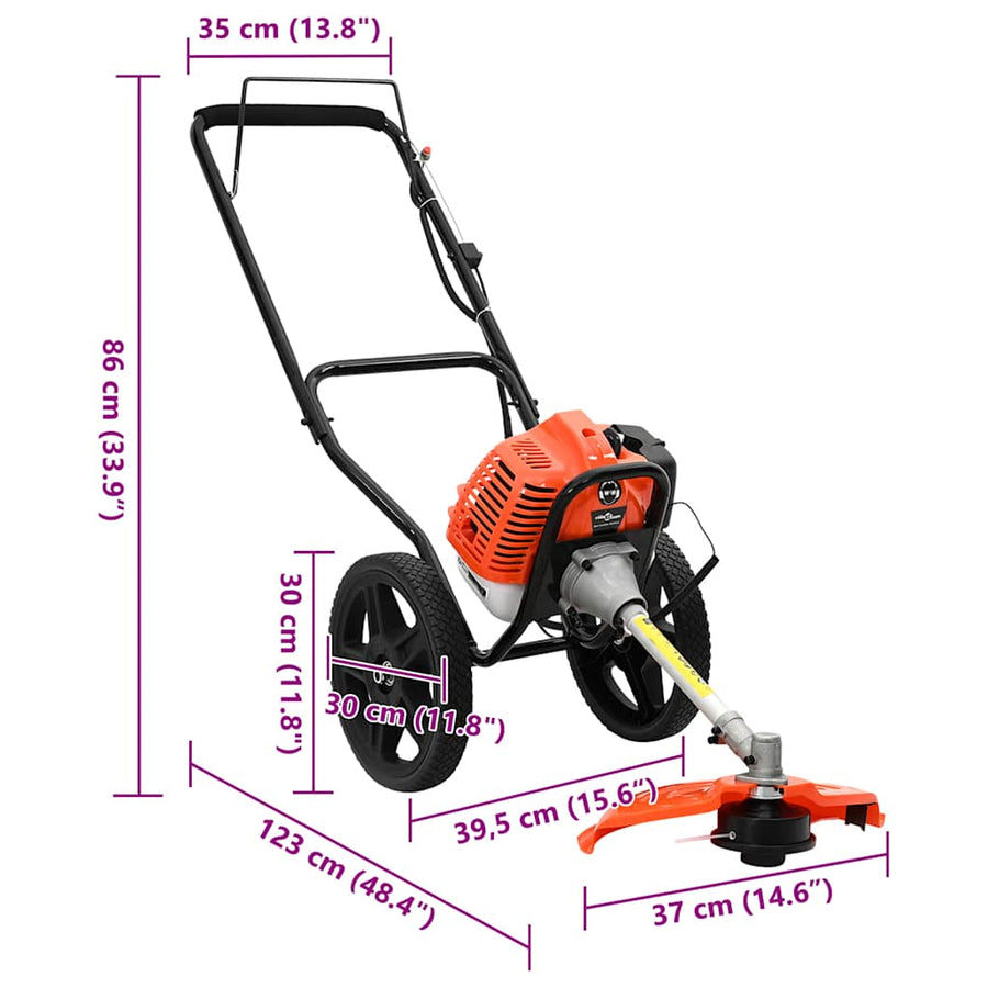 Bosmaaier Met Wielen 52 Cc 1,45 Kw Oranje