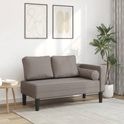 Chaise longue 116,5x62x57,5 cm stof taupe