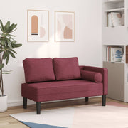 Chaise longue wijnrood 116,5x62x57,5 cm