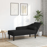 Chaise longue 141x55,5x66,5 cm stof zwart