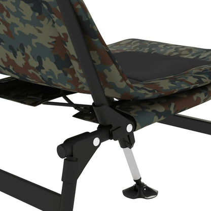 Visstoel met verstelbare modderpoten inklapbaar camouflage