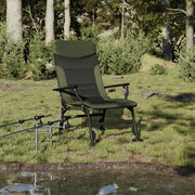 Visstoel inklapbaar groen 58x75x94-104 cm