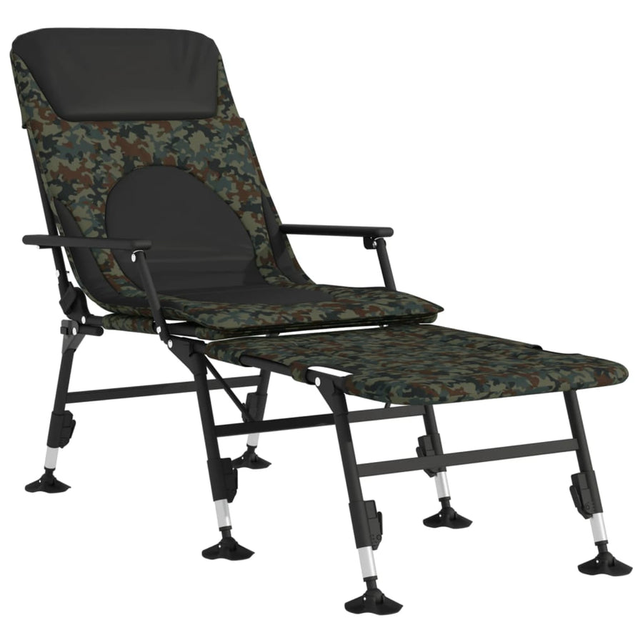 Visbed Met Verstelbare Modderpoten Inklapbaar Camouflage