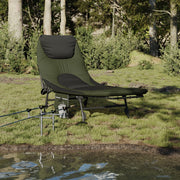 Visbed 196x75x32-100 cm groen inklapbaar