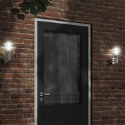 Buitenwandlamp roestvrij staal zilverkleurig 2 stuks