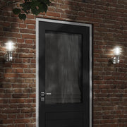 Buitenwandlamp 2 st roestvrij staal zilver met sensor
