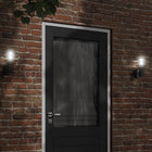 Outdoor wall light stainless steel black
