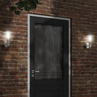 Outdoor wall lamp stainless steel silver colored