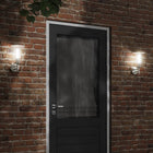 Outdoor wall lamp stainless steel silver colored