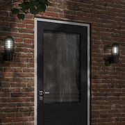 Buitenwandlamp roestvrij staal 33,5 cm zwart
