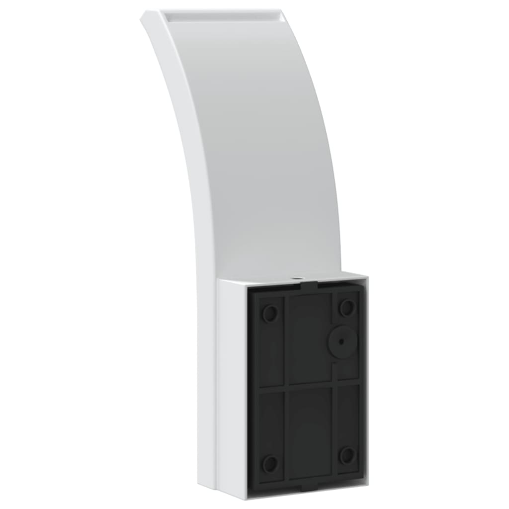 Buitenwandlampen 2 st LED gegoten aluminium wit