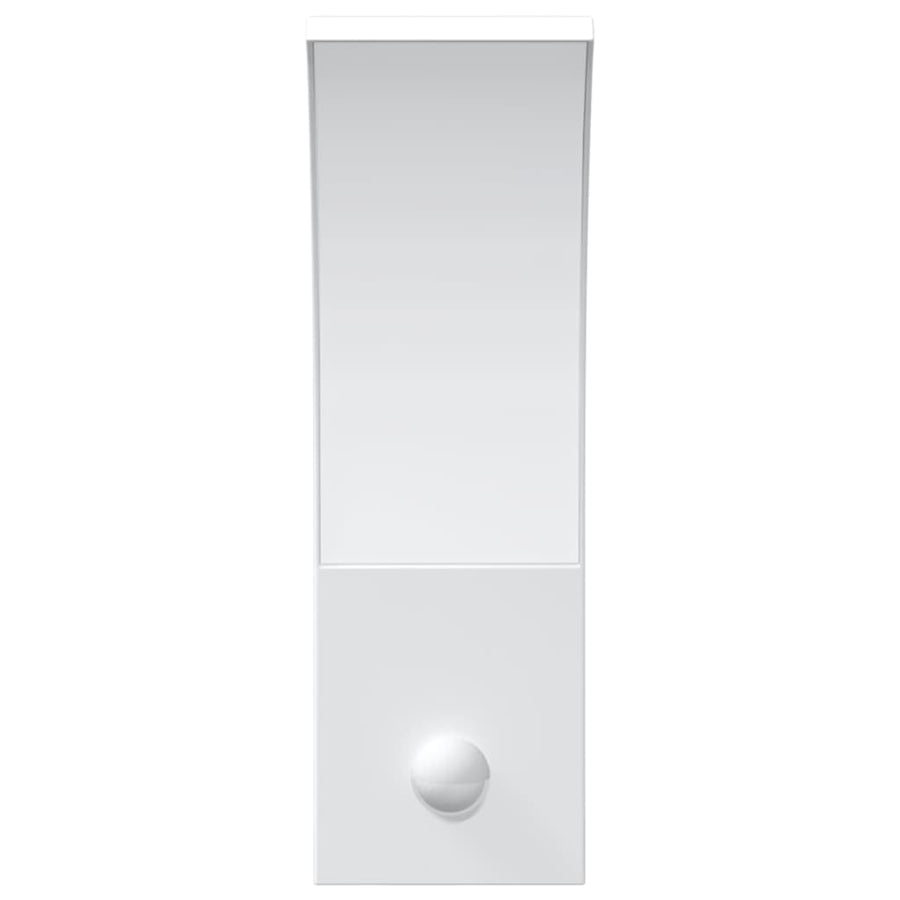 Buitenwandlampen 2 st LED met sensors gegoten aluminium wit