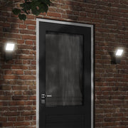 Buitenwandlamp LED 9W 3000K gegoten aluminium zwart