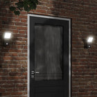 Buitenwandlamp LED sensor 10x15x22 cm zwart