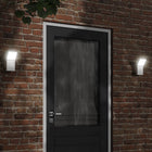 Buitenwandlamp LED 9W aluminium wit 10x15x22 cm
