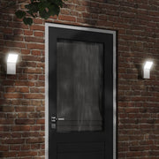Buitenwandlamp LED 9W aluminium wit 10x15x22 cm