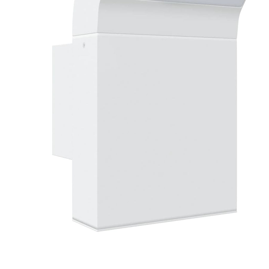 Buitenwandlampen 2 st LED gegoten aluminium wit