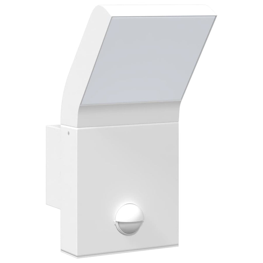Buitenwandlamp LED met sensors gegoten aluminium wit