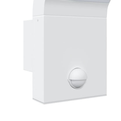 Buitenwandlamp LED met sensors gegoten aluminium wit