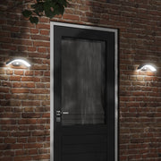 Buitenwandlamp LED met sensor 9W 3000K aluminium zwart
