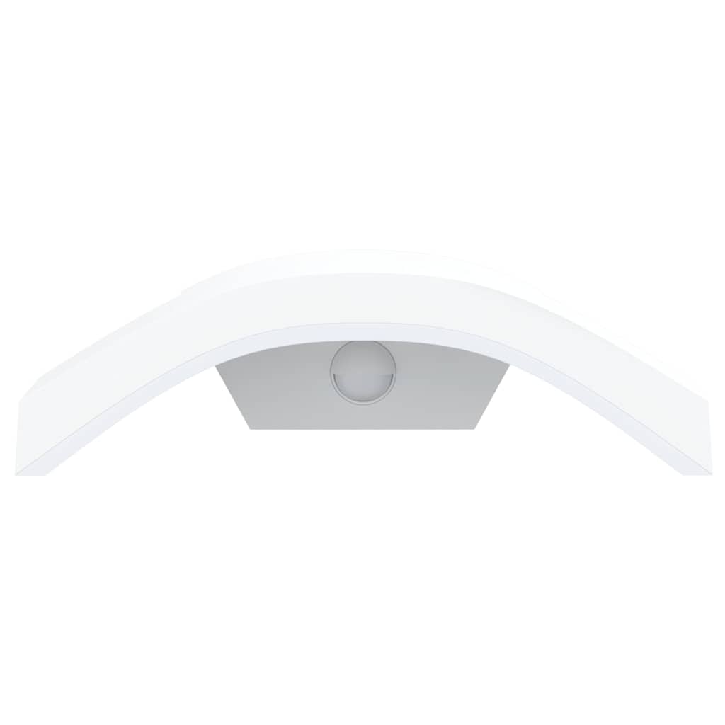Buitenwandlamp Led Met Sensors Gegoten Aluminium Wit 1