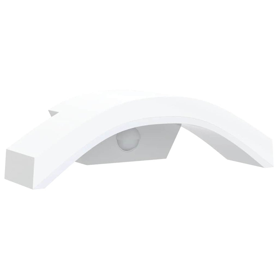 Buitenwandlamp Led Met Sensors Gegoten Aluminium Wit 1