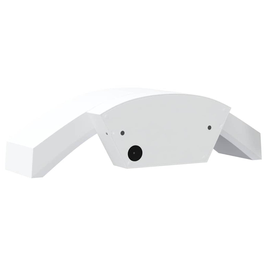 Buitenwandlamp Led Met Sensors Gegoten Aluminium Wit 1
