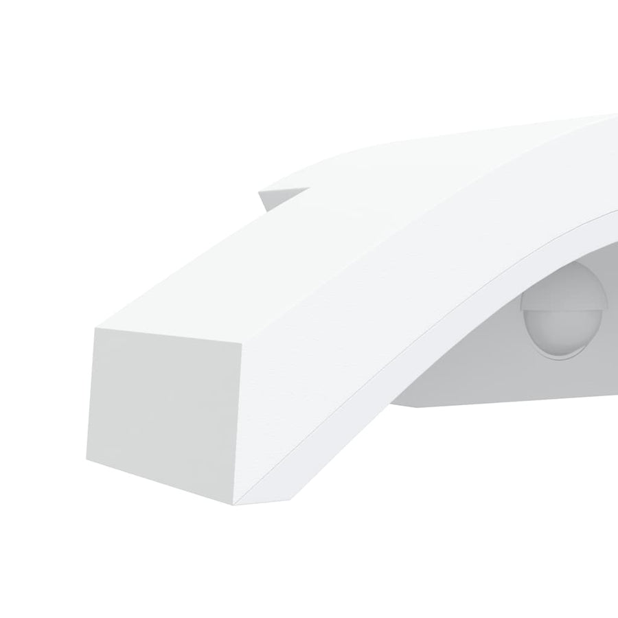 Buitenwandlamp Led Met Sensors Gegoten Aluminium Wit 1
