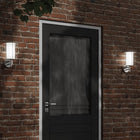 Outdoor wall lamp stainless steel silver colored