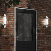 Buitenwandlamp roestvrij staal zilver 2 stuks
