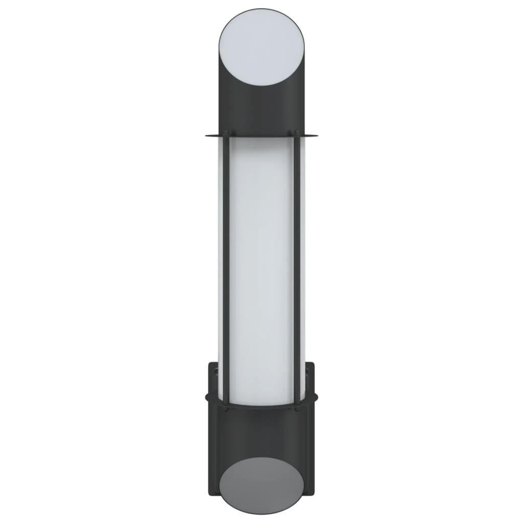 Buitenwandlamp roestvrij staal zwart