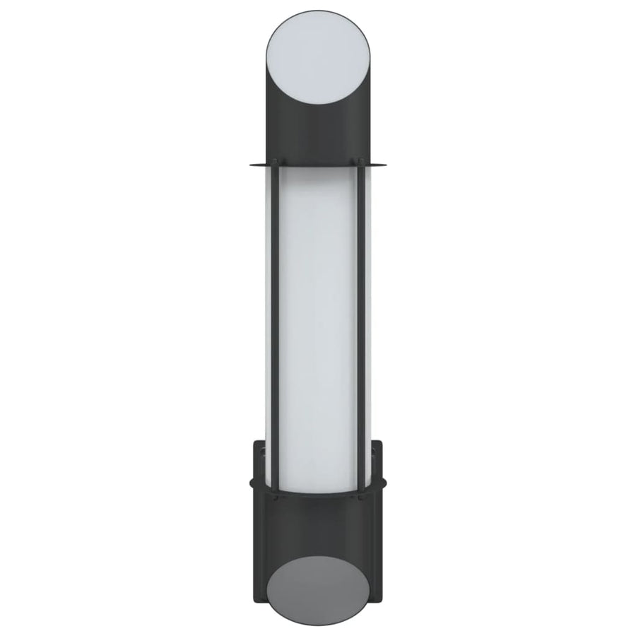 Buitenwandlamp roestvrij staal zwart