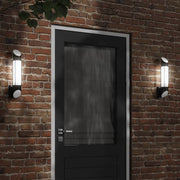 Buitenwandlamp roestvrij staal zwart 48 cm
