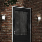 Buitenwandlamp 2 st roestvrij staal met sensor zilver