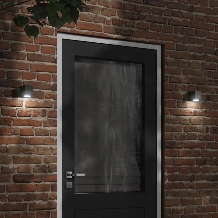 Buitenwandlampen Gegoten Aluminium Zwart 2