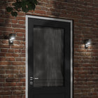 Buitenwandlamp zwart gegoten aluminium met sensor