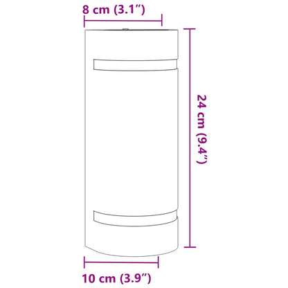Buitenwandlamp gegoten aluminium zwart