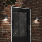 Outdoor wall light stainless steel black